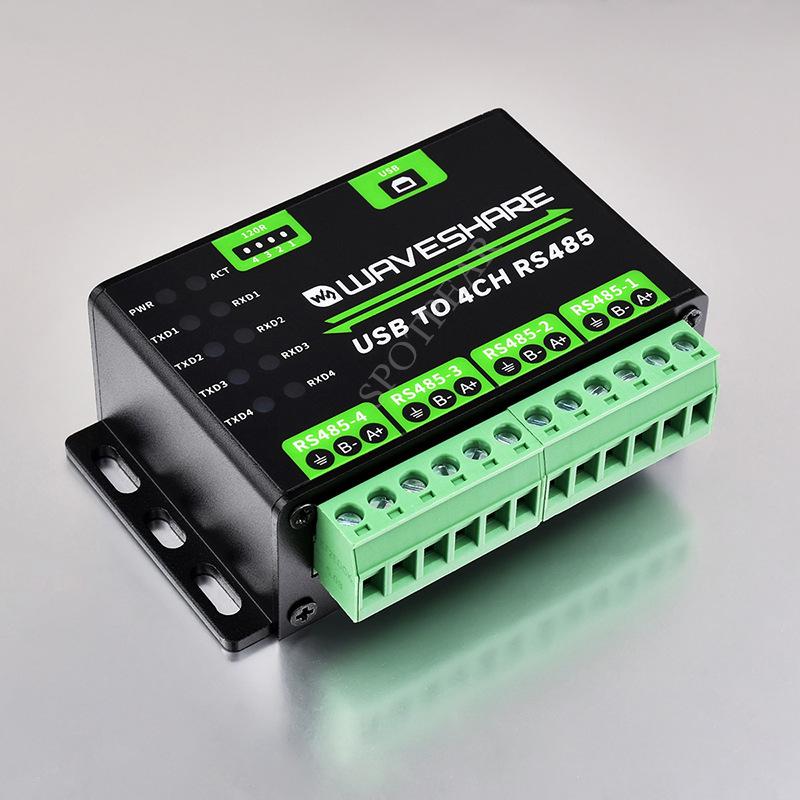 Rail-Mount USB To RS485 Adapter Industrial Grade Communication Module