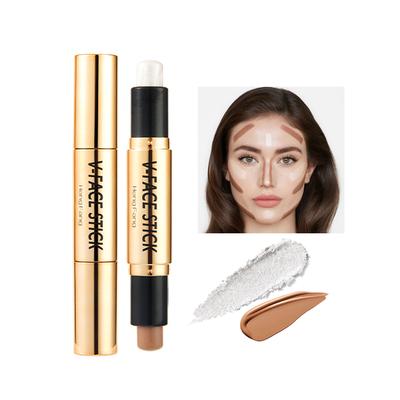 Doppelkopf 2 IN 1 Concealer Highlight Shadow Face Contouring 3D Makeup Contour Corrective Pen