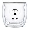 Cute Bear Tea Cup Double Wall Glass
