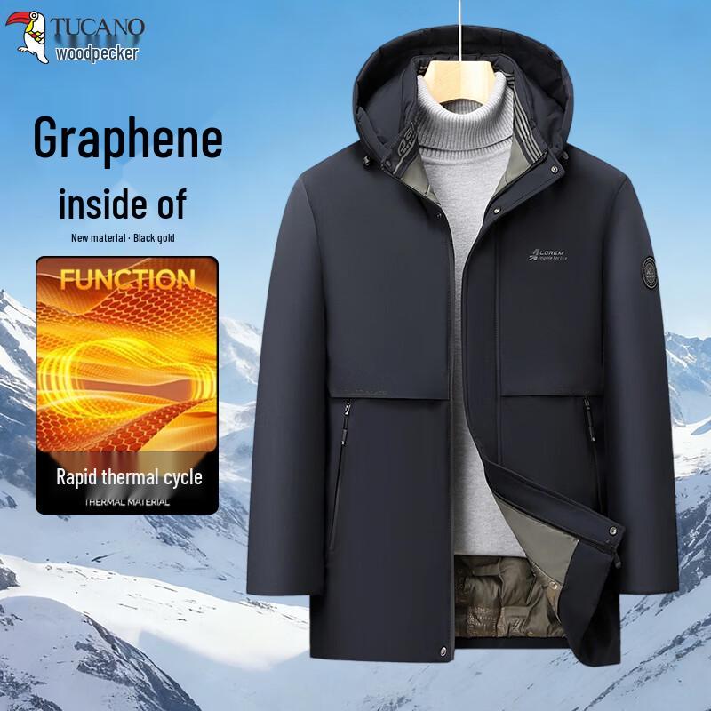 Tucano Men's Winter Thickened Padded Hooded Jacket