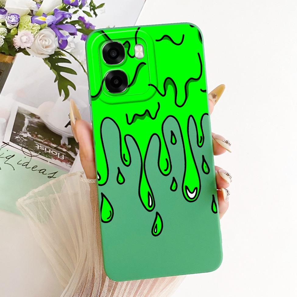 For Oppo A6x 4G CPH2819 5G CPH2783 Phone Case For Oppo A6x Cover Cute Kawaii Luxury Fashion Flowers Cool Painted Silicone Casing