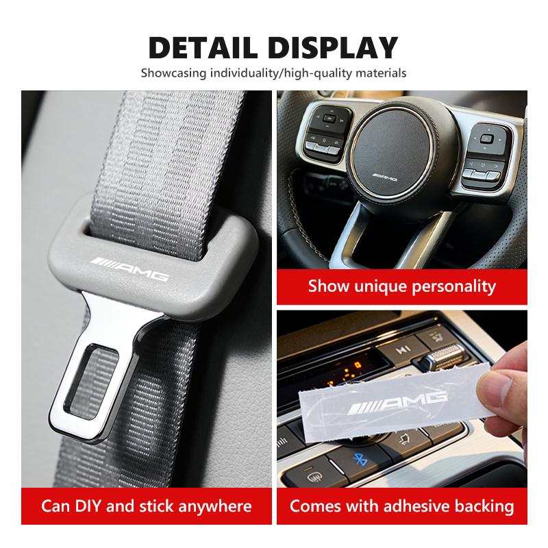 IYLCL1 Car Stickers Body Glass Center Console Decorative Stickers For AMG Mercedes Benz CITAN VITO SPRINTER CLS SLK W202 W203 W204 W205