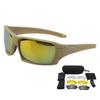 New Tactical Goggles High-Definition Impact-Resistant Windproof Set CS Glasses for outdoor cycling and mountaineering sports
