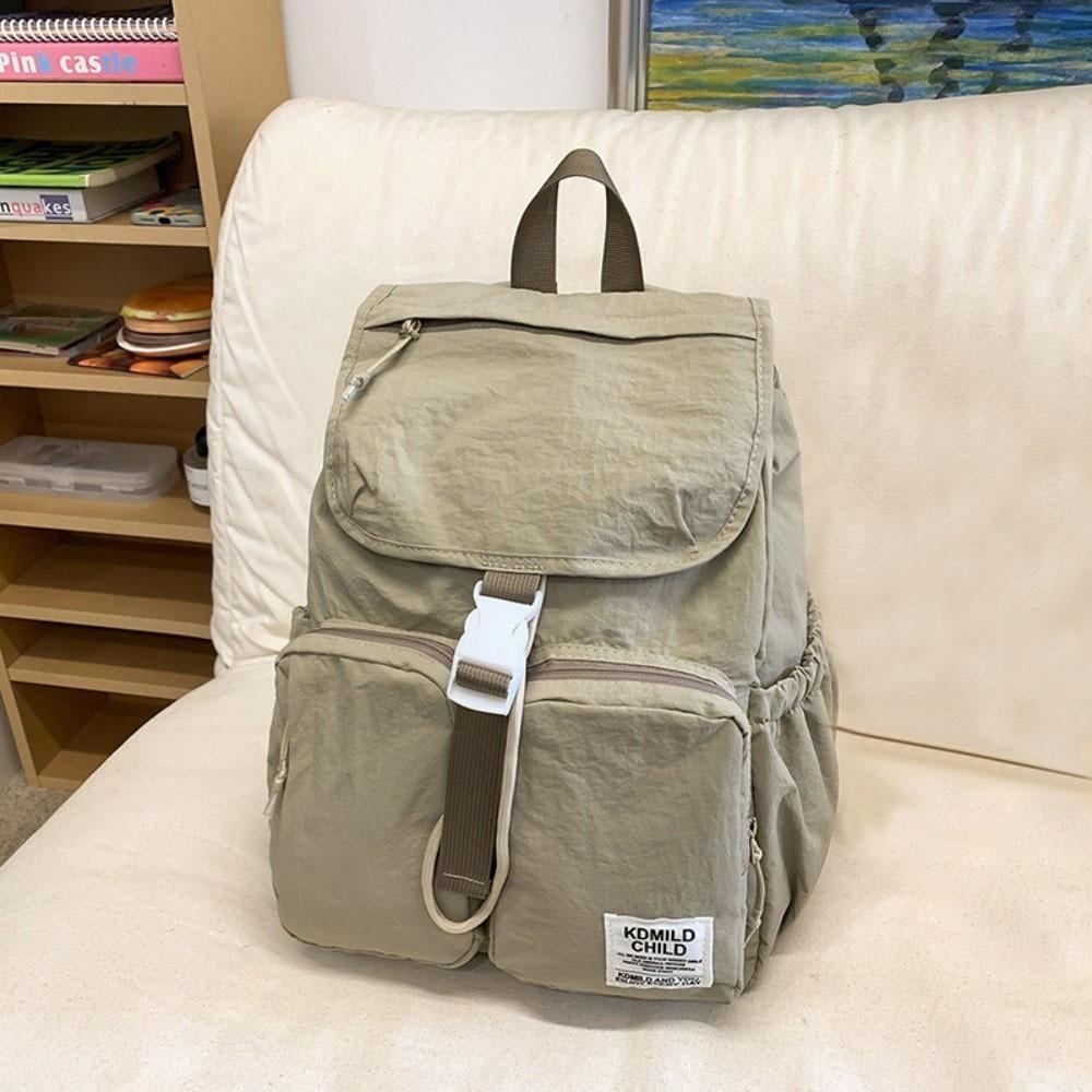 Casual Japanse Style Travel Backpack Ultralight Large Capacity School Bag Solid Color Outdoor Camping Bag Unisex