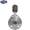 FGO 304 Stainless Steel Pneumatic Angle Seat Valve