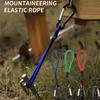 4 Stück Starkes Elastisches Fixierseil Elastisches Spanngummi Befestigungskordeln Schnur mit Karabiner Campingausrüstung