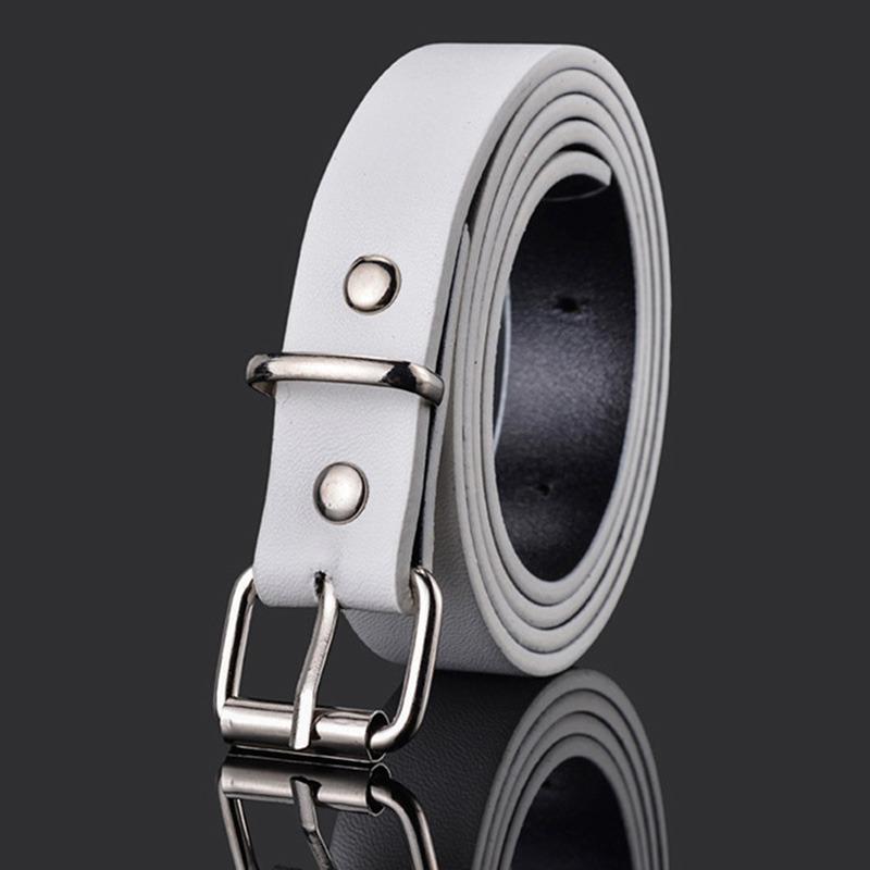 Children PU Leather Belts Boys Girls Kid Waist Strap Waistband Metal Buckle For Jeans Pants Trousers Dress Adjustable Belt