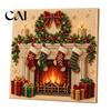 Beginner Friendly Faux Pearl Art Kit Xmas Painting Kit, Christmas 3D DIY Creative Winter Activities Holiday Craft Project for Adults, Festive
