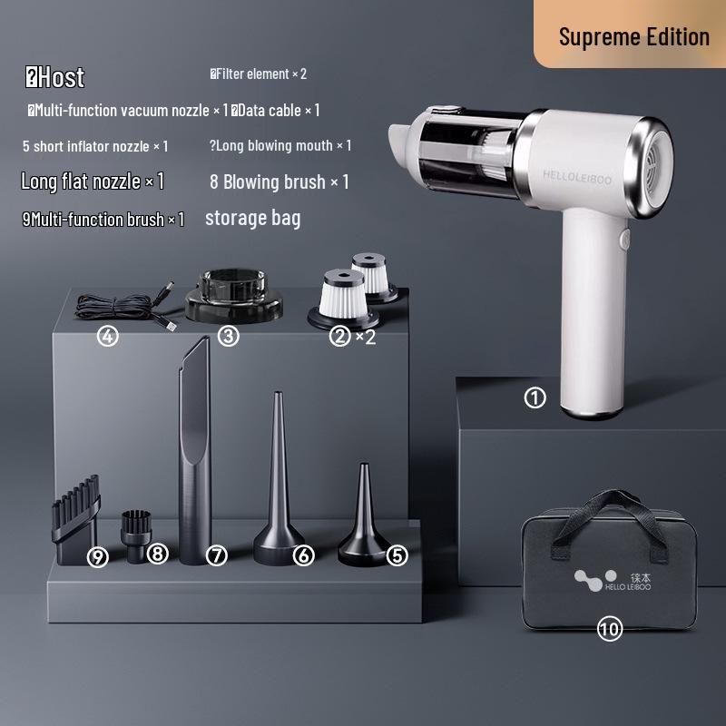 Wireless Dual-Use Car Vacuum & Blower - Compact Mini Electric Dust Cleaner