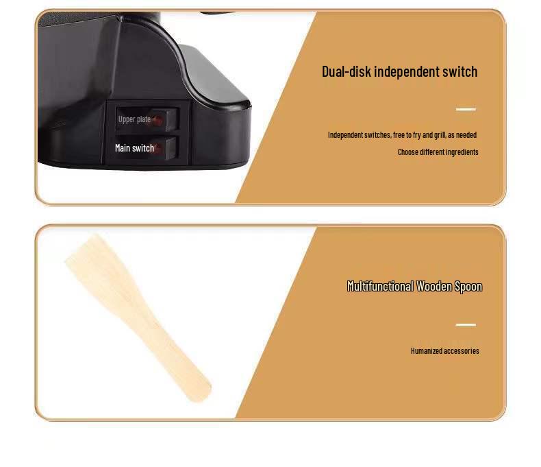 Double-Sided Electric Griddle: Multifunctional Pancake & Crepe Maker, New Deepened Model