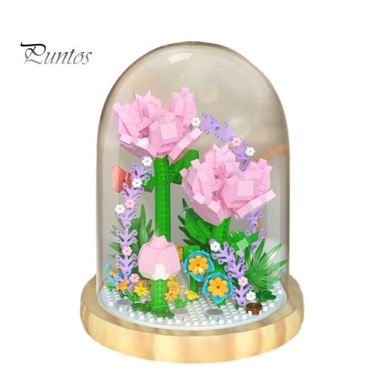 

Искусственный цветок, строительный блок, орнамент, навсегда, роза, украшенный цветком с пылезащитным чехлом, букет, подарок на день Святого Валентина B