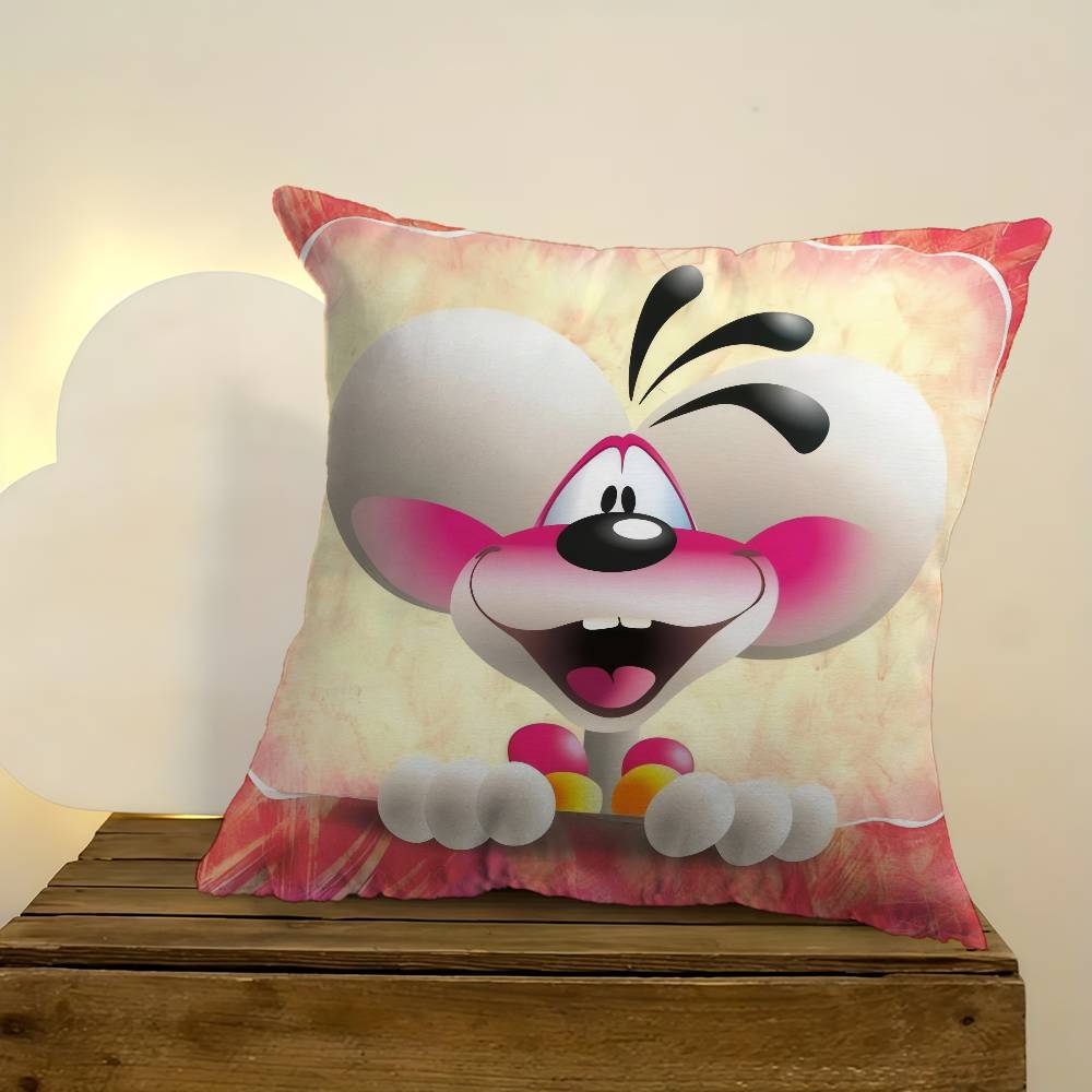 Cartoon D-Diddl Love Cute Kawaii Pillow Anime Pillow Sofa Bed Head Pillow Cover Cushion Cover Fashion