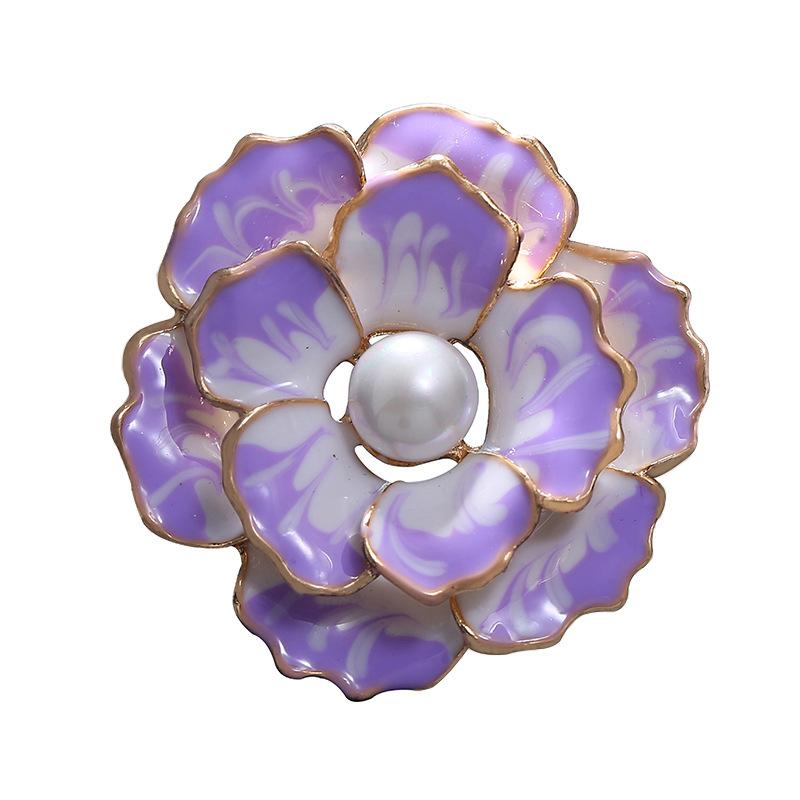 Fashionable Accessories: Peony Flower, Atmospheric Anti-exposure, High-end Accessories, Oil-drip Brooch