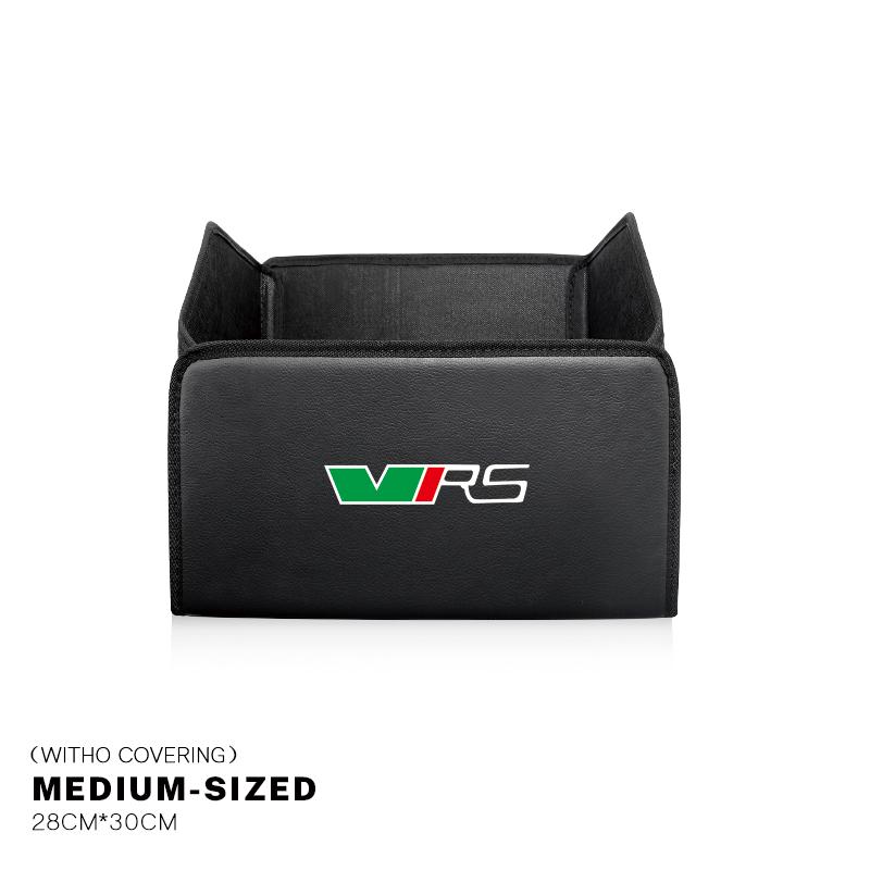 HIAQ2 Car Trunk Storage Box Leather Tidying Organizer Bag For Skoda Octavia Superb Rapid Kodiaq Karoq Fabia Kamiq Vision RS Yeti Scala