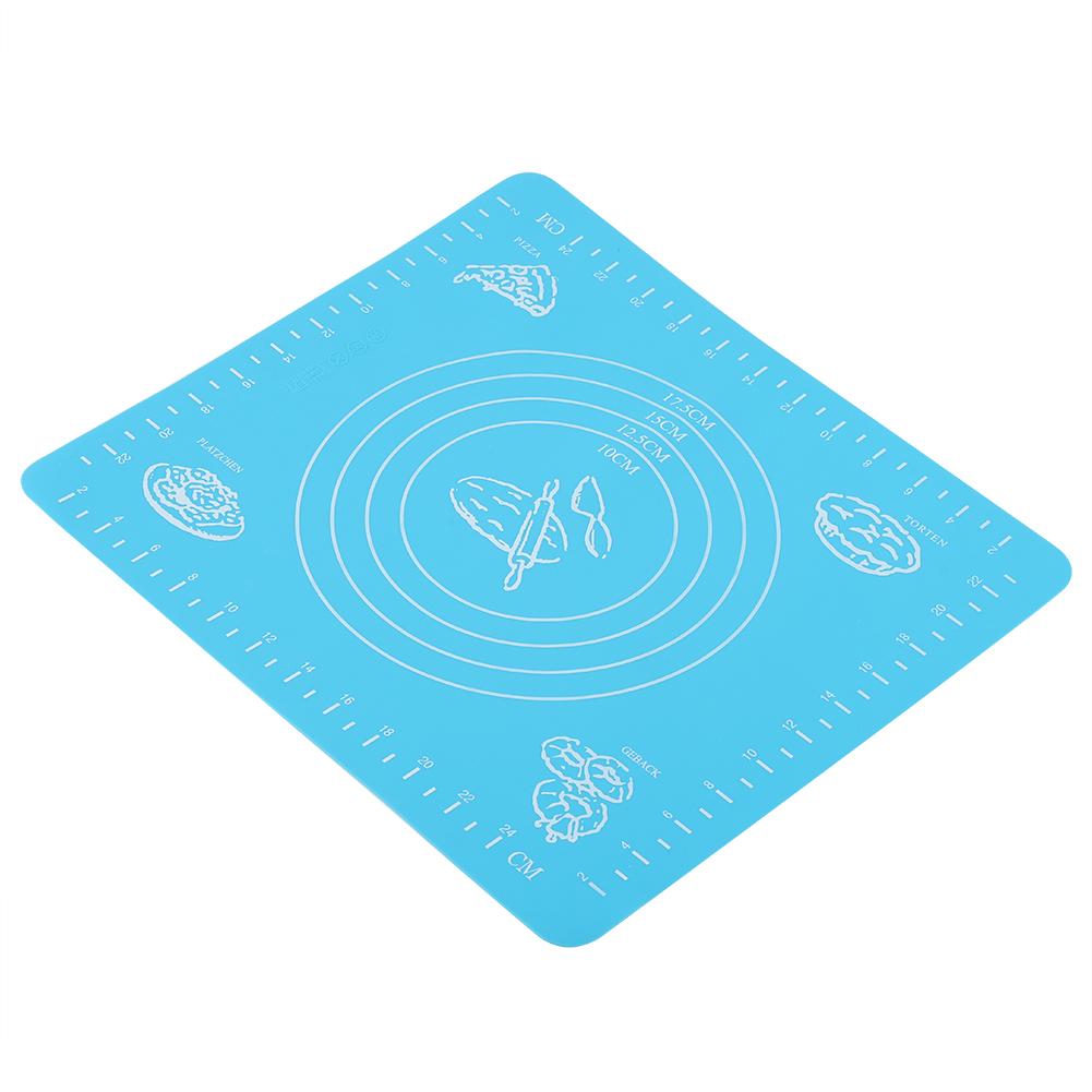 Halkfri Silikon Bakmatta Non-stick Rullande Degplatta för Bakplåtsfoder