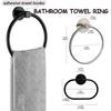 Bathroom Stainless Steel Towel Ring Self-Adhesive Towel Hooks Ring Rail Bars Hanging Racks Kitchen Bathroom Storage Accessories