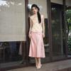 Elegant Chinese Style Satin Two-Piece Set