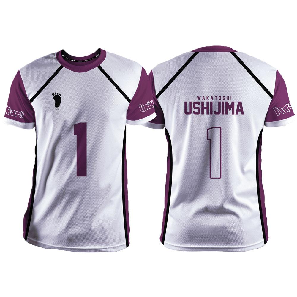 Haikyuu Shiratorizawa Cartoon Anime Cosplay Men Jersey Summer Short Sleeve Children Tee Tops 2024 Fashion Women T-shirt