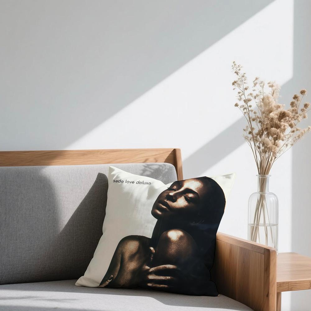 S-Sade Band Rock cushion cover Square Sofa Cushion Cover Casual Skin-Friendly Comfortable Pillow Cover