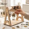 Decorative Earring Rack Wooden Rack, Clothes Drying Design, Jewelry Display Stand for Earrings Holder Stand, Tabletop Home Vanity Decor Organizer