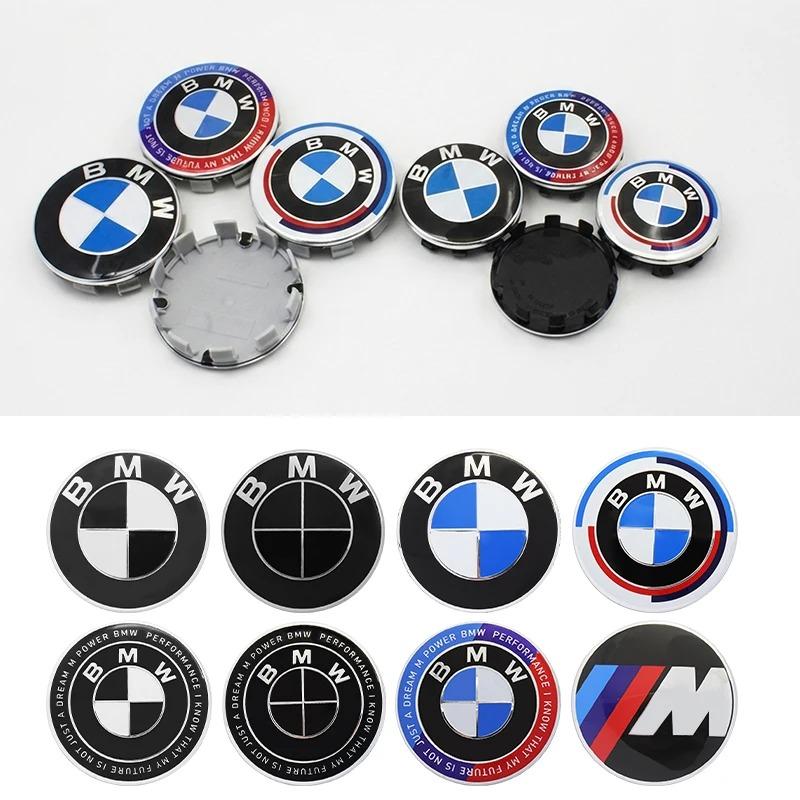 4 szt. 56mm 68mm Dekielki do felg samochodowych Osłony piast Emblematy Dla BMW E36 E46 E90 E60 E39 F30 F10 F20 X5 E70 E53 G30 E91 E92 E93 E87 E83