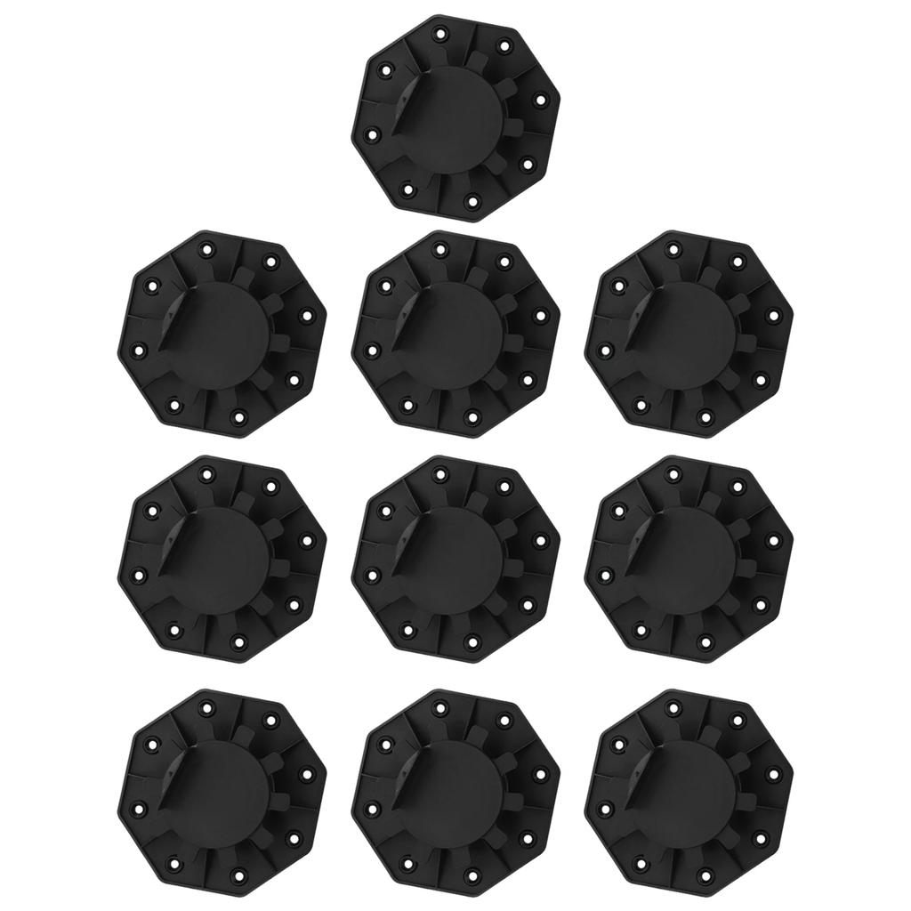 10/5/1Pcs Deck Support Base Height Adjustable Plastic Deck Lift Support Base Solid Floor Support Lift Bearing Set For Wood