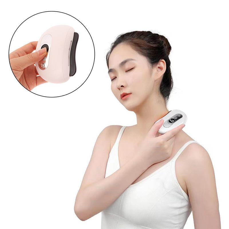 Electric Guasha Massager Body Scraping Heating Vibration Muscle Gua Sha Face Neck Eye Massage Knife Stone Gua Sha Scraper