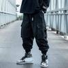 Męskie Wiosenne i Jesienne Casualowe Spodnie Robocze Plus Size Luźne Spodnie ze Sznurkiem Hip Hop Spodnie Haremowe