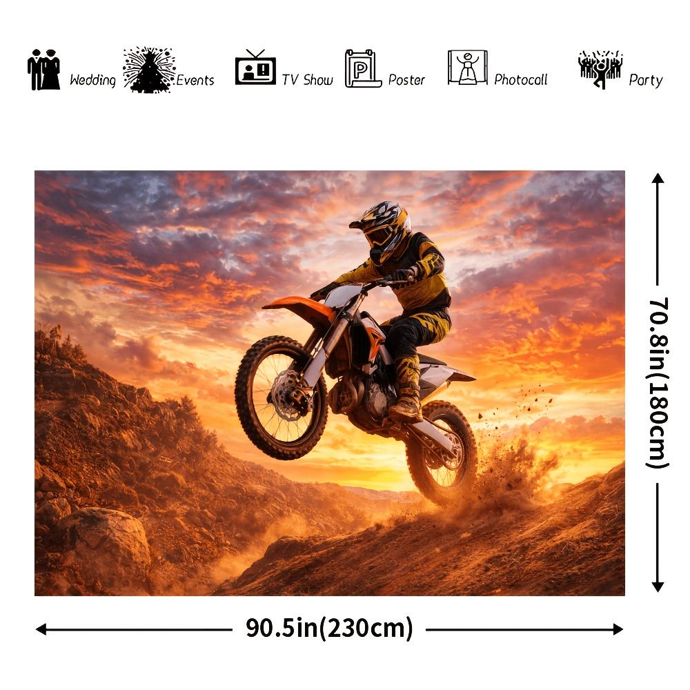 2D planar background banner in motorcycle extreme offroad style Extreme Sports Themexy