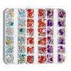 12 Grids Nail Art Rhinestones Crystal Pearl Heart Metal Mixed Designs Decoration Desigsn for Professional Nails Decoration