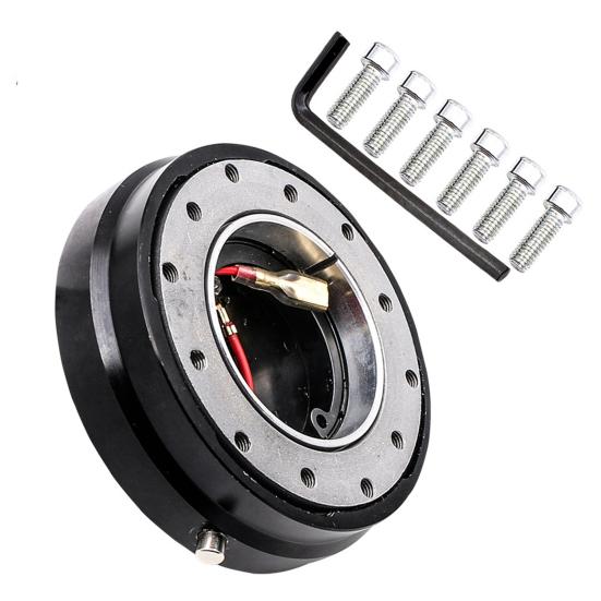 

Адаптер отщелкивающейся ступицы Высокопрочный быстросъемный металлический универсальный руль Быстросъемный чёрный