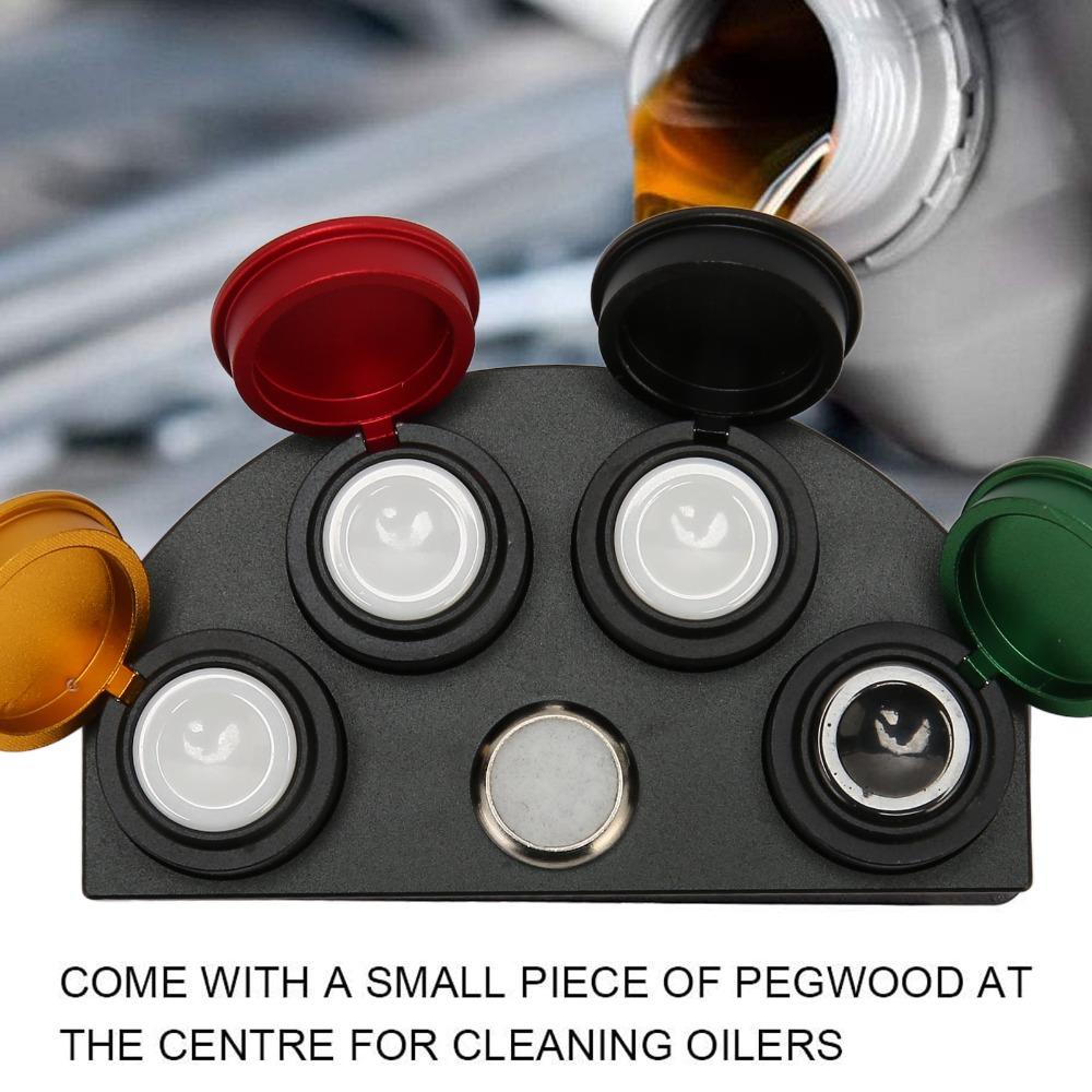 With Cover Watch Oiler Dishes Ceramic Insert Oil Cup Stand Watch Oiler Dish  Watches Clocks Repair