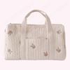 Baby Diaper Bag Embroidered Nappy Organizer Messenger Bag Cute Cartoon Shoulder Bag with Zipper Luggage Tote Bag for Travel
