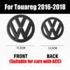 For Volkswagen 1/2Pcs Not Affect ACC Car Front Grille Emblem Rear Trunk Lid Cover For Volkswagen VW Touareg 2016 2017 2018 auto Accessories