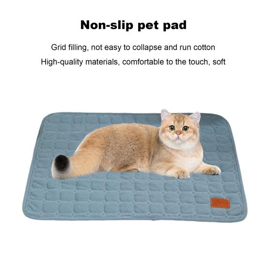 Yousheng Haustierunterlage, weich gesteppt, rutschfeste Unterseite, rechteckig, für den Sommer, groß, mittel, klein, für Hunde, Welpen, Katzen, Kätzchen, Schlafmatte, Teppich, Heimtierbedarf