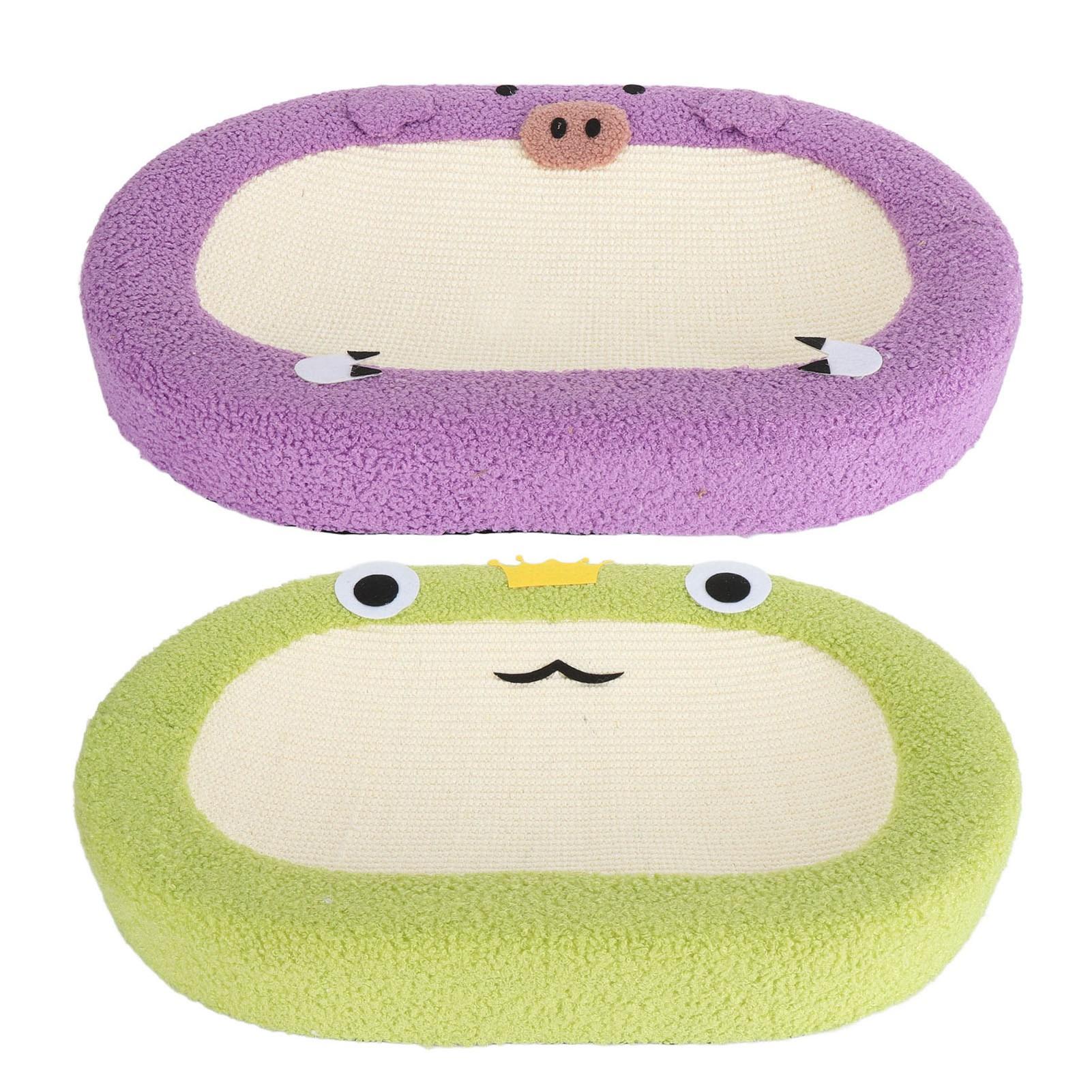 

Кошачья когтеточка 24 дюйма, очень большая противоскользящая сизалевая когтеточка, миска для домашних кошек Frog