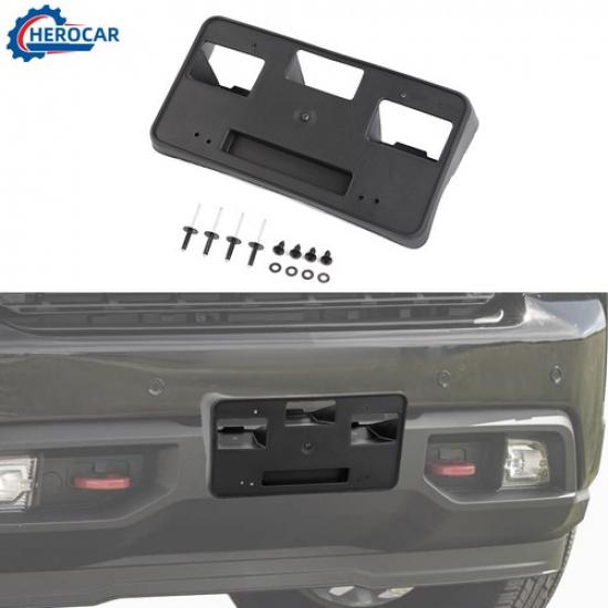 

Front Number Tag License Plate Holder Frame Bracket Trim For Chevy Silverado 20+