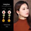 Elegant Ebony Flower Hairpin for Women – Ancient Style, High-End Feel, Simple Chinese Design, Perfect for Daily Use.