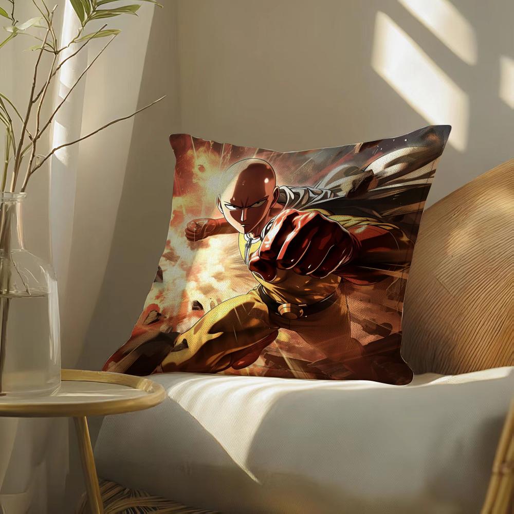 One-Punchman Pillow Case Pillowcase, Double-Sided Printed, Sofa Cushion, Bedroom Headboard