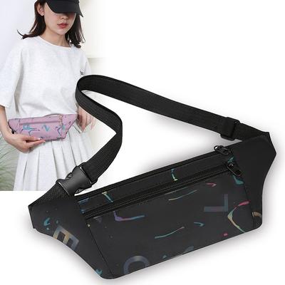 Chest Bag Women's Printed Waist Bag Outdoor Sports Fitness Shoulder Crossbody Bag