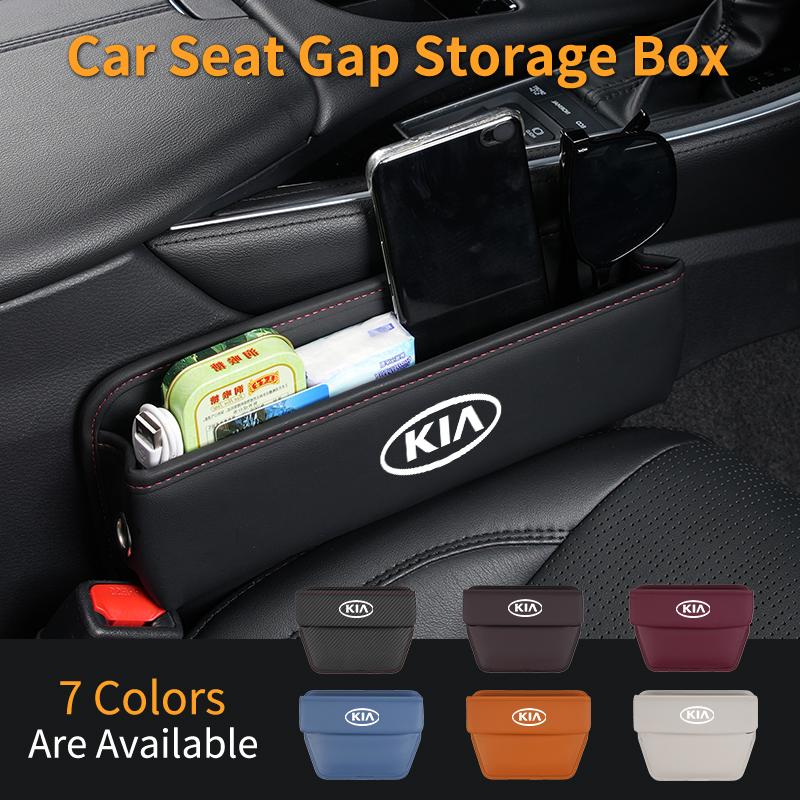 Car Seat Gap Storage Box Side Seam Organizer Leak-Proof Case Interior For KIA Rio K5 Sportage Ceed Sorento Picanto Stinger Op YB1