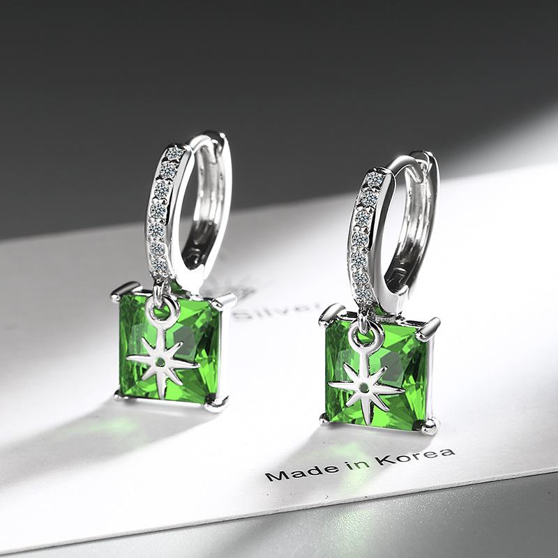 925 Sterling Silver Hot Snake AAA Zircon Stud Earrings for Women Exquisite Student Girlfriend Jewelry Accessories Wedding Party