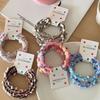 6Pcs Hair Ties Soft Woolen Woven Elastic Hair Bands Braided Design Ponytail Bun