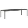 Vidaxl 9-Cz. Garden Furniture Set With Cushions, Pe Rattan, Grey
