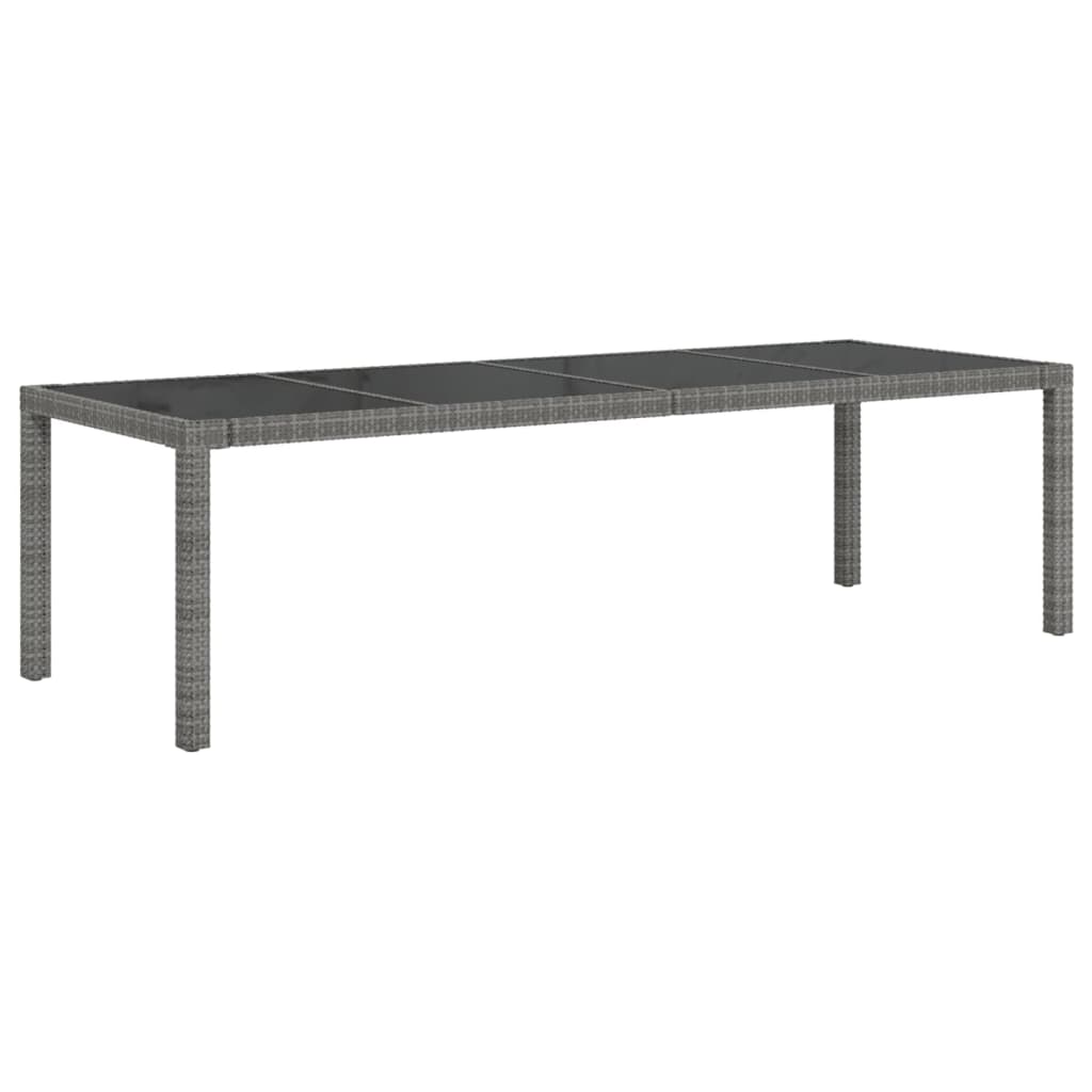 Vidaxl 9-Cz. Garden Furniture Set With Cushions, Pe Rattan, Grey