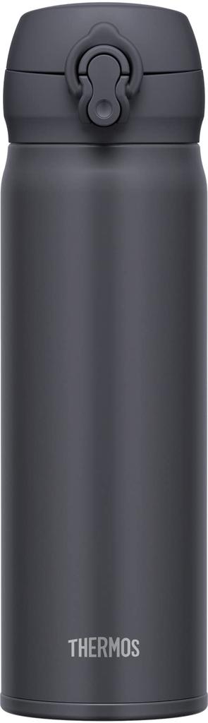 Thermos Vacuum Insulated Portable Smoke with Detachable Spout for Easy Stainless Steel Keeps Drinks Hot or SMB Mug, 500ml, Black, Cleaning,