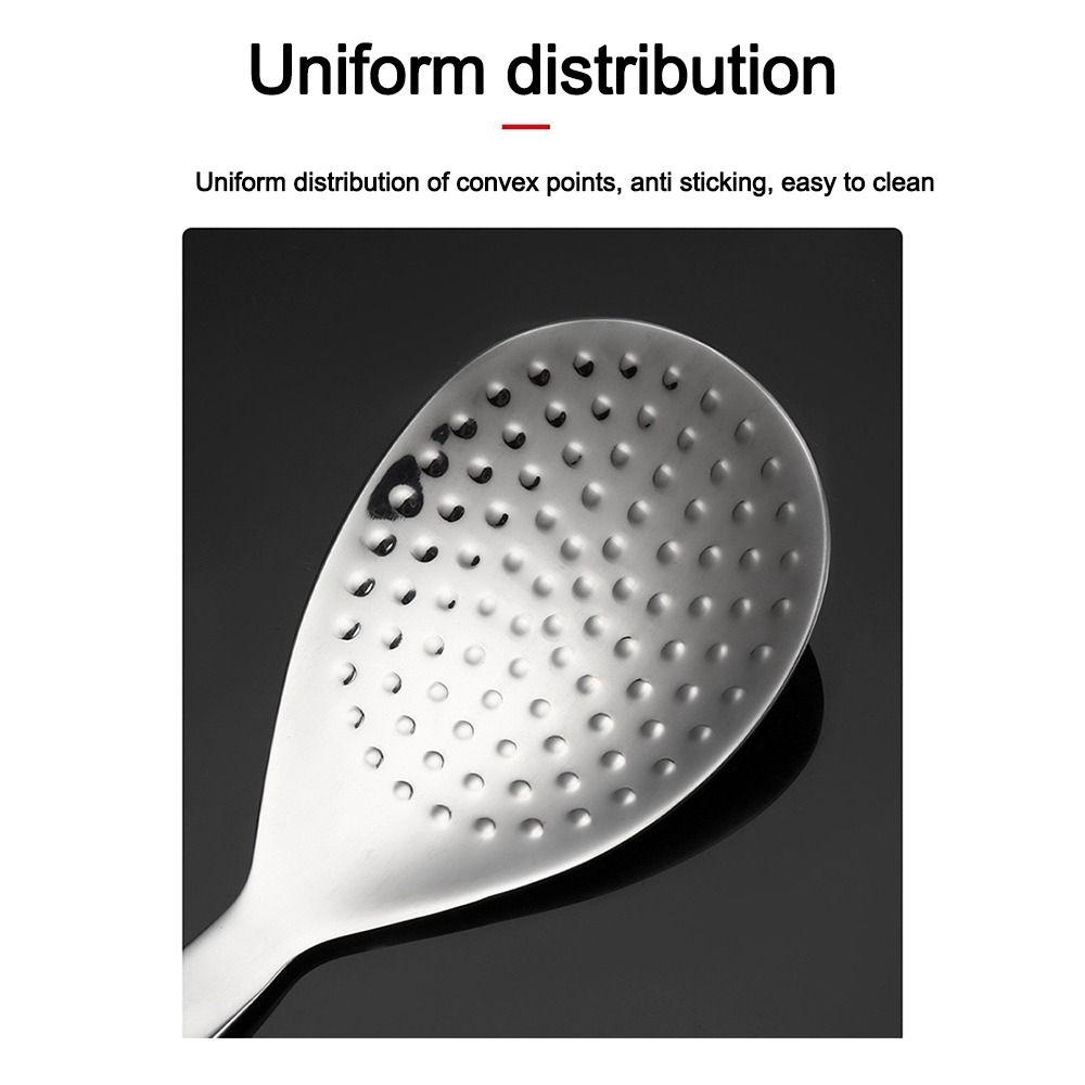Thickened Rice Spoon Stainless Steel Canteen Serving spoon Portable Rice Shovel Kitchen Tools