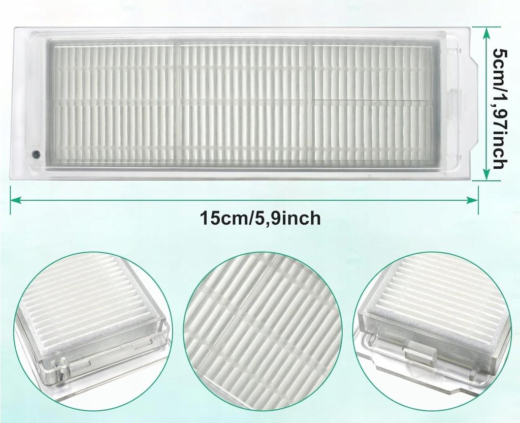 Zestaw Szczotki Filtry Do Xiaomi Vacuum Mop Pro S10 | Viomi V2 V3 - 4 Szt.