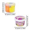 Fango di Cristallo Slime Fango di Seta Nuvola, Gusto e Odore di Frutta Set di Giocattoli Fatti a Mano Delicati per lo Stress Fai-da-Te, Disponibile in 6 Stili tra Cui Scegliere