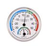Mini Round Pointer Thermometer Hygrometer -30℃-50℃ Thermometer 20%-100% Hygrometer Indoor Office Humidity Monitor